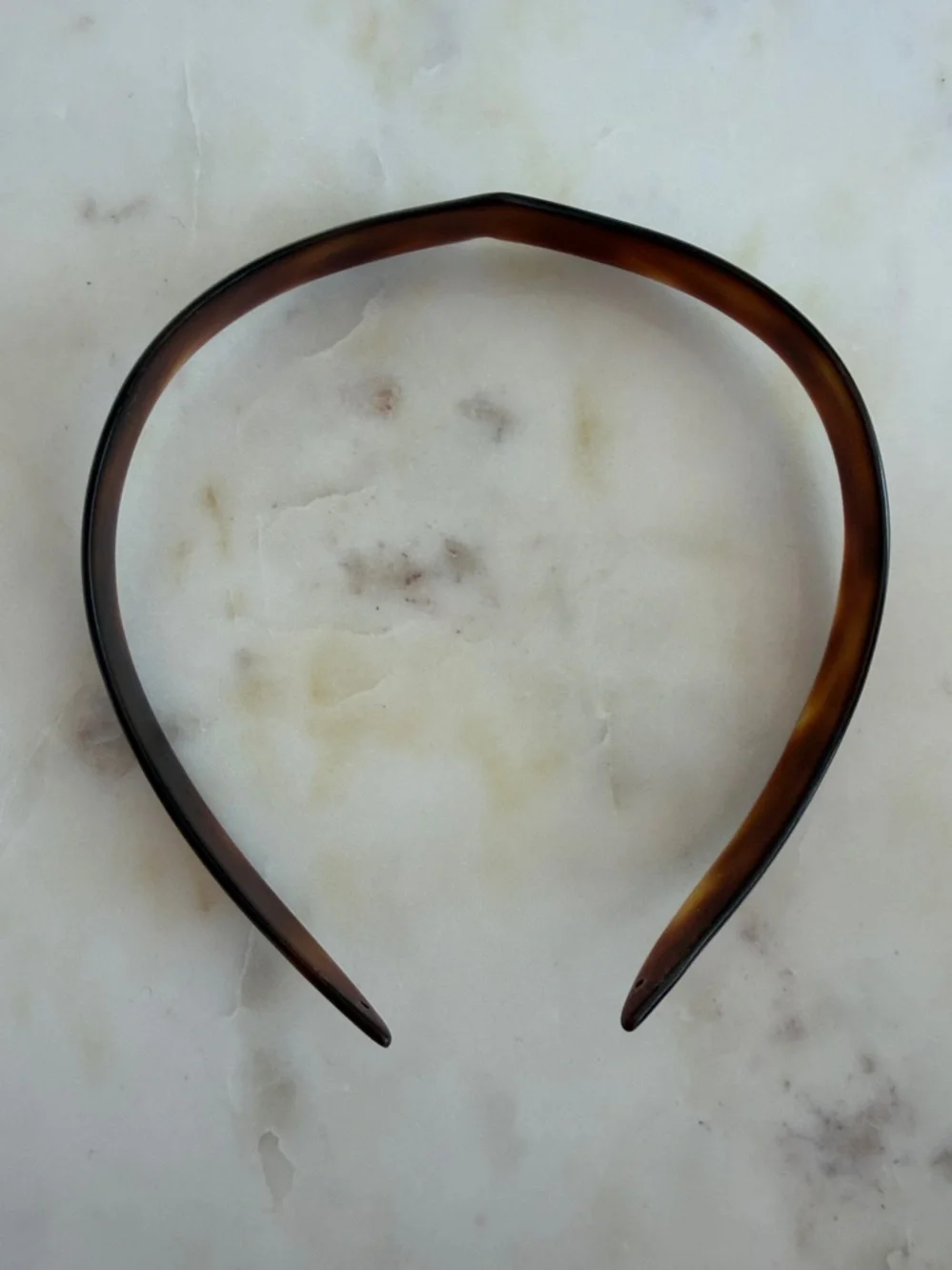 Girl’s Child’s Vintage French Tortoise Thin Curved Headband